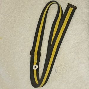 Used kids navy blue and yellow school belt